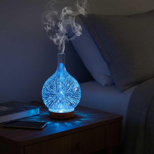 Diffuseur d'Arômes 3D | Éclairage LED Multicolore