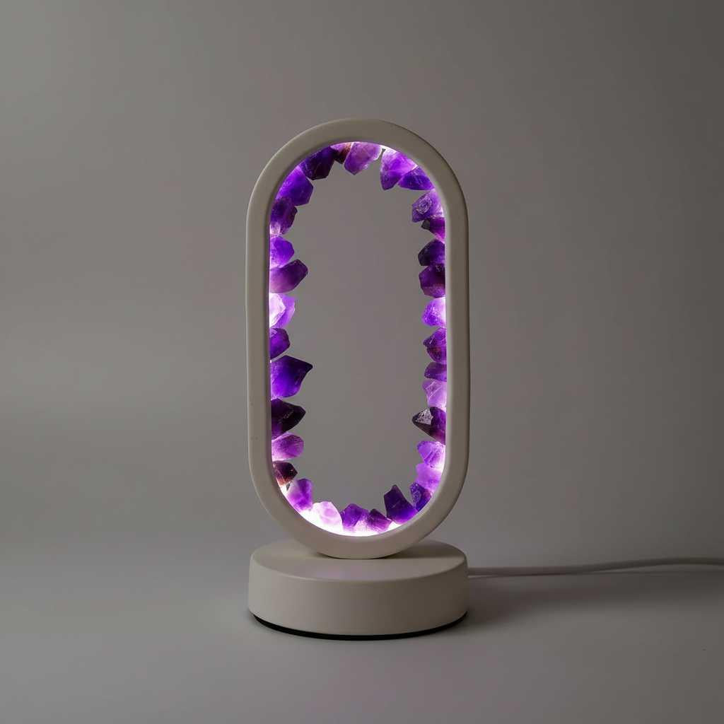 Lampe Aura | Lampe en Améthyste Naturelle