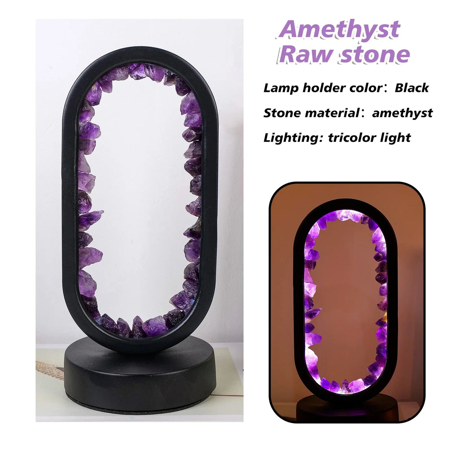 Lampe Aura | Lampe en Améthyste Naturelle 0