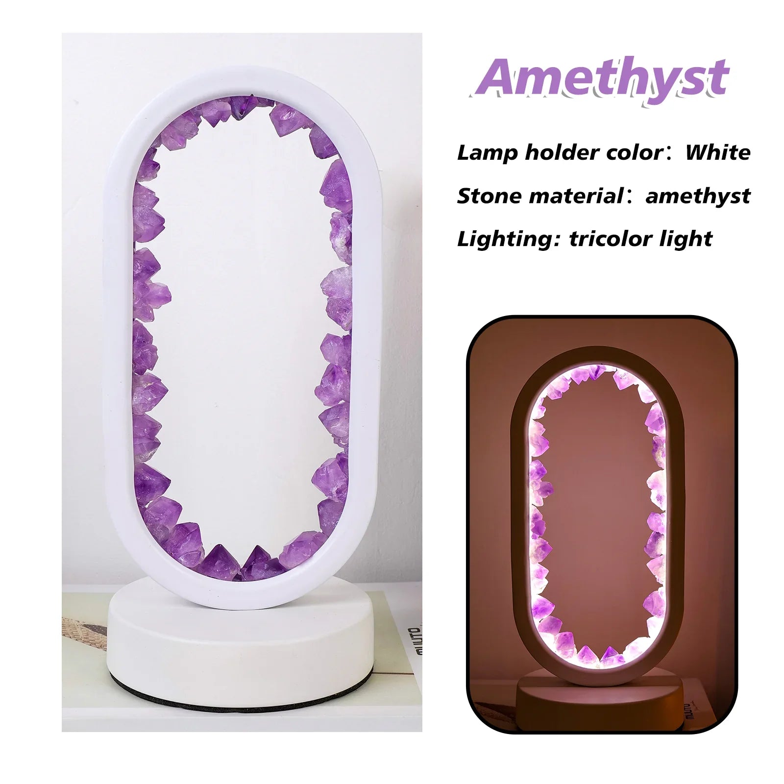 Lampe Aura | Lampe en Améthyste Naturelle 13