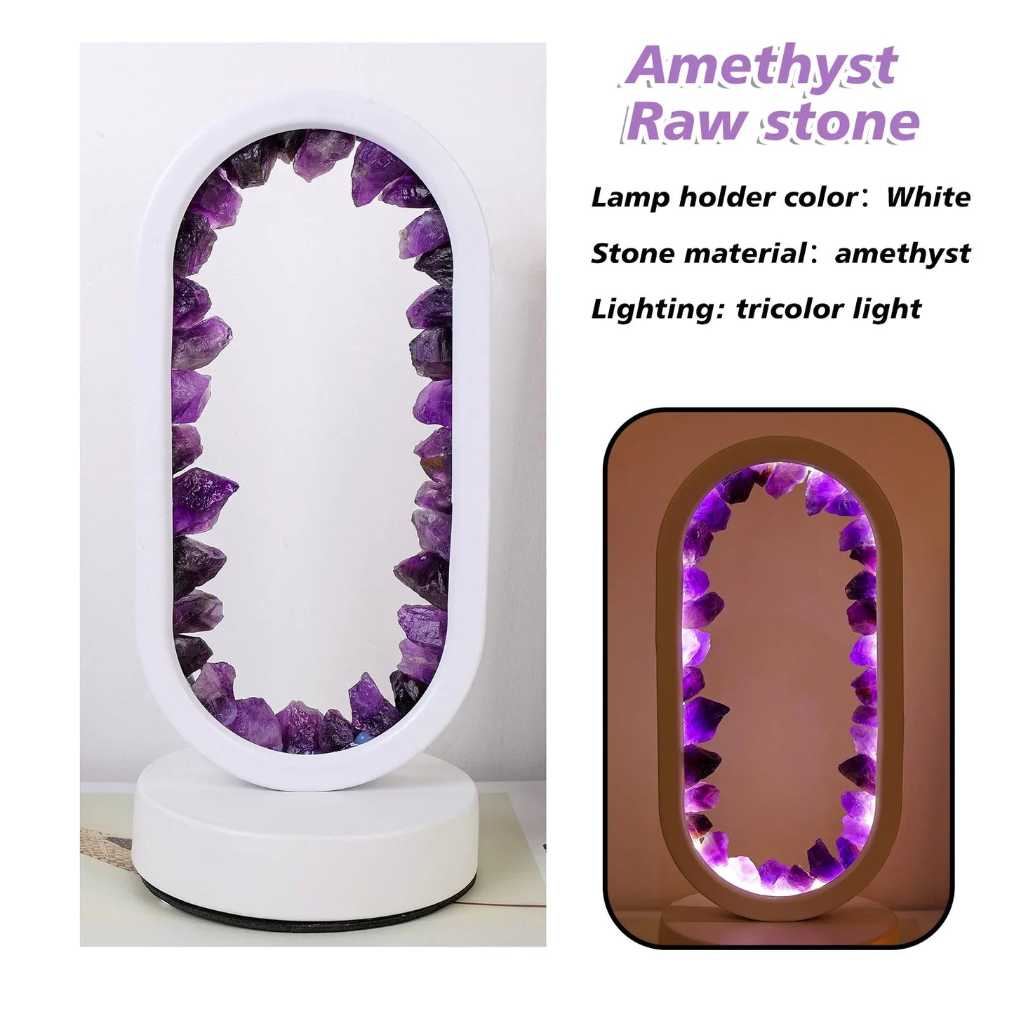 Lampe Aura | Lampe en Améthyste Naturelle 9