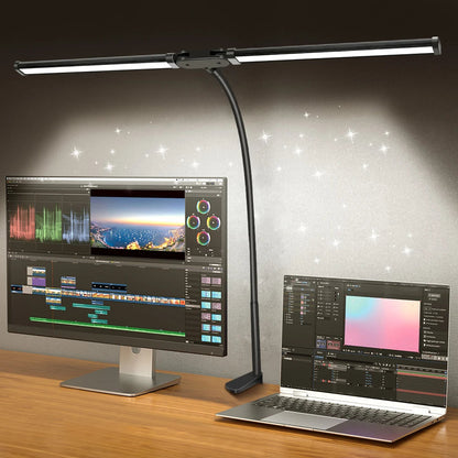Lampe de Bureau LED à Pince 360° | Éclairage Flexible 0