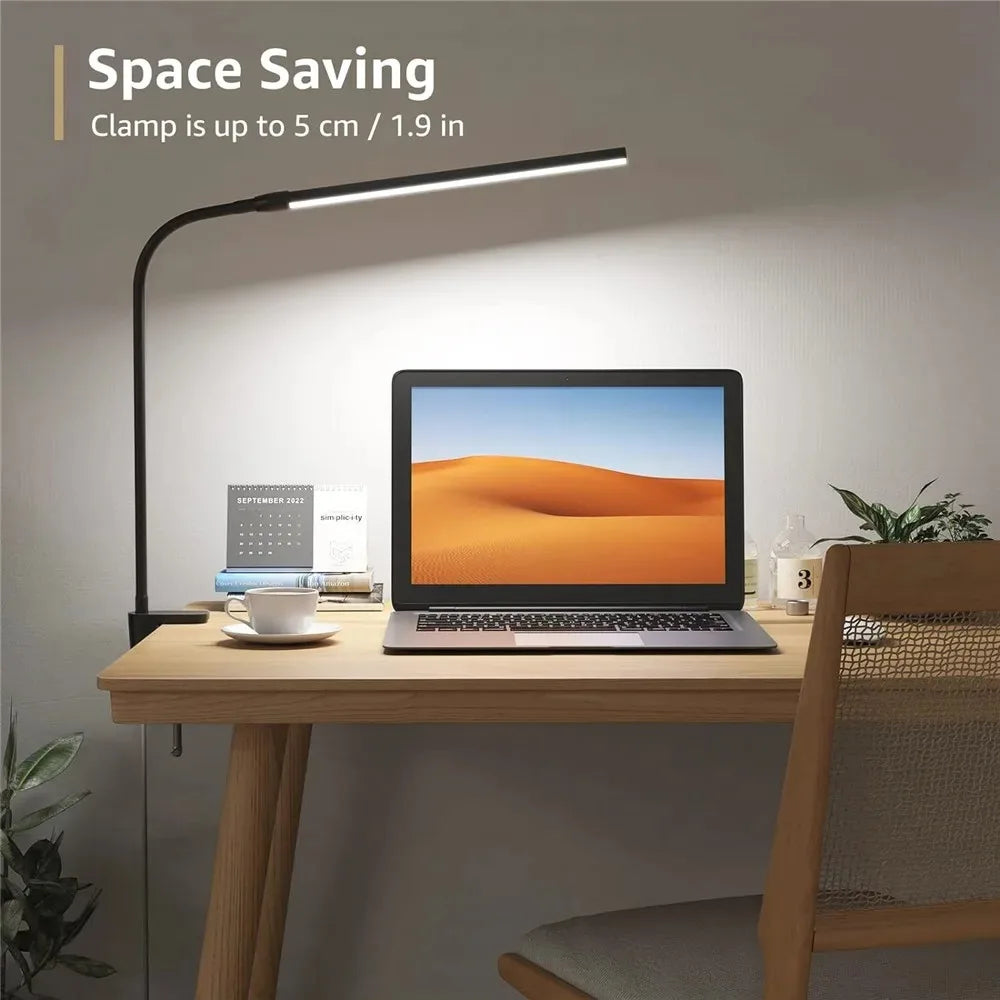 Lampe de Bureau LED à Pince 360° | Éclairage Flexible 1