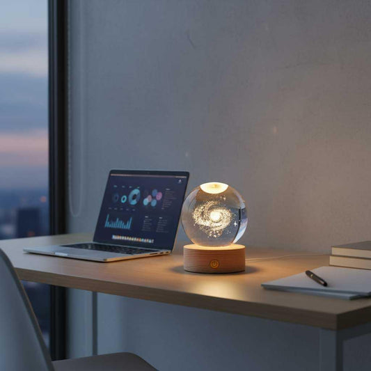 LumiOrb | Lampe de Chevet LED 3D Créative pour Chambre à Coucher