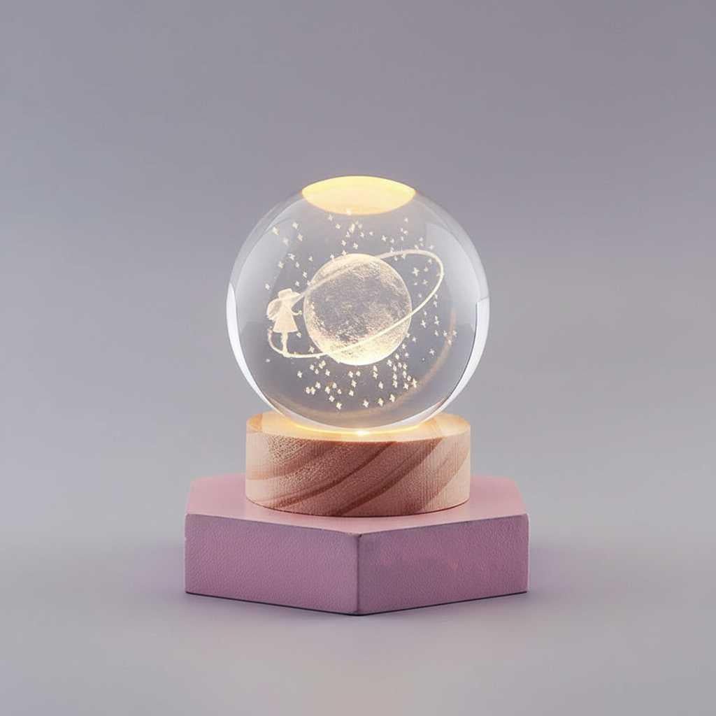 LumiOrb | Lampe de Chevet LED 3D Créative pour Chambre à Coucher