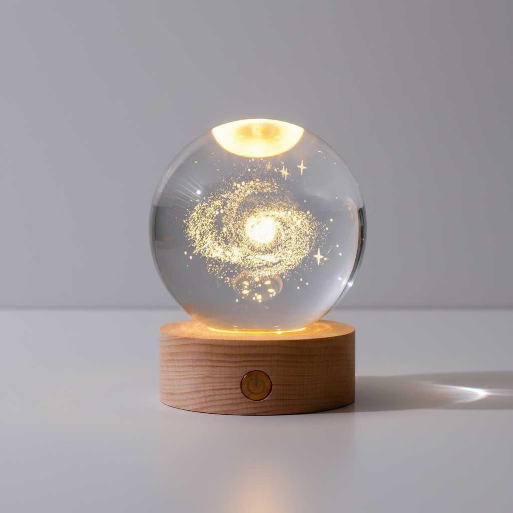 LumiOrb | Lampe de Chevet LED 3D Créative pour Chambre à Coucher