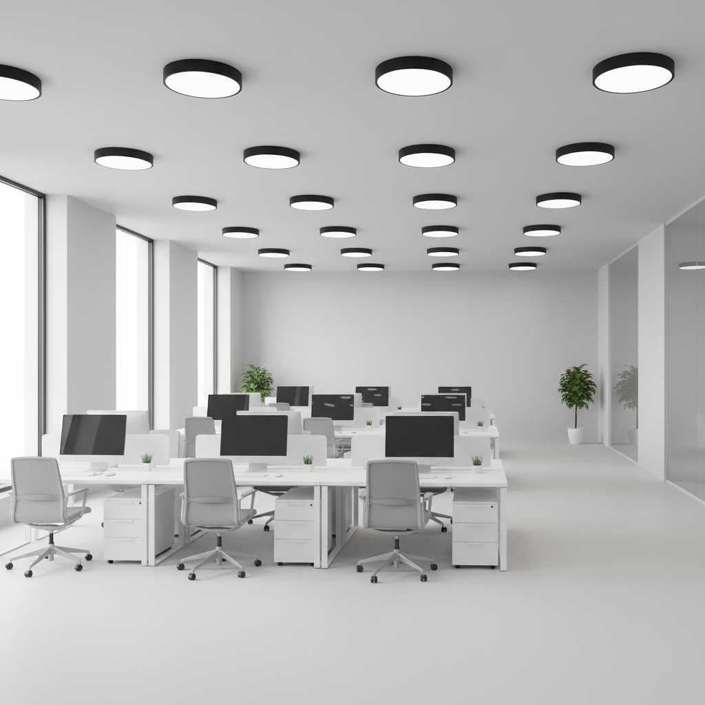 Plafonnier LED Rond Élégant | Luminaire Plafonnier Moderne